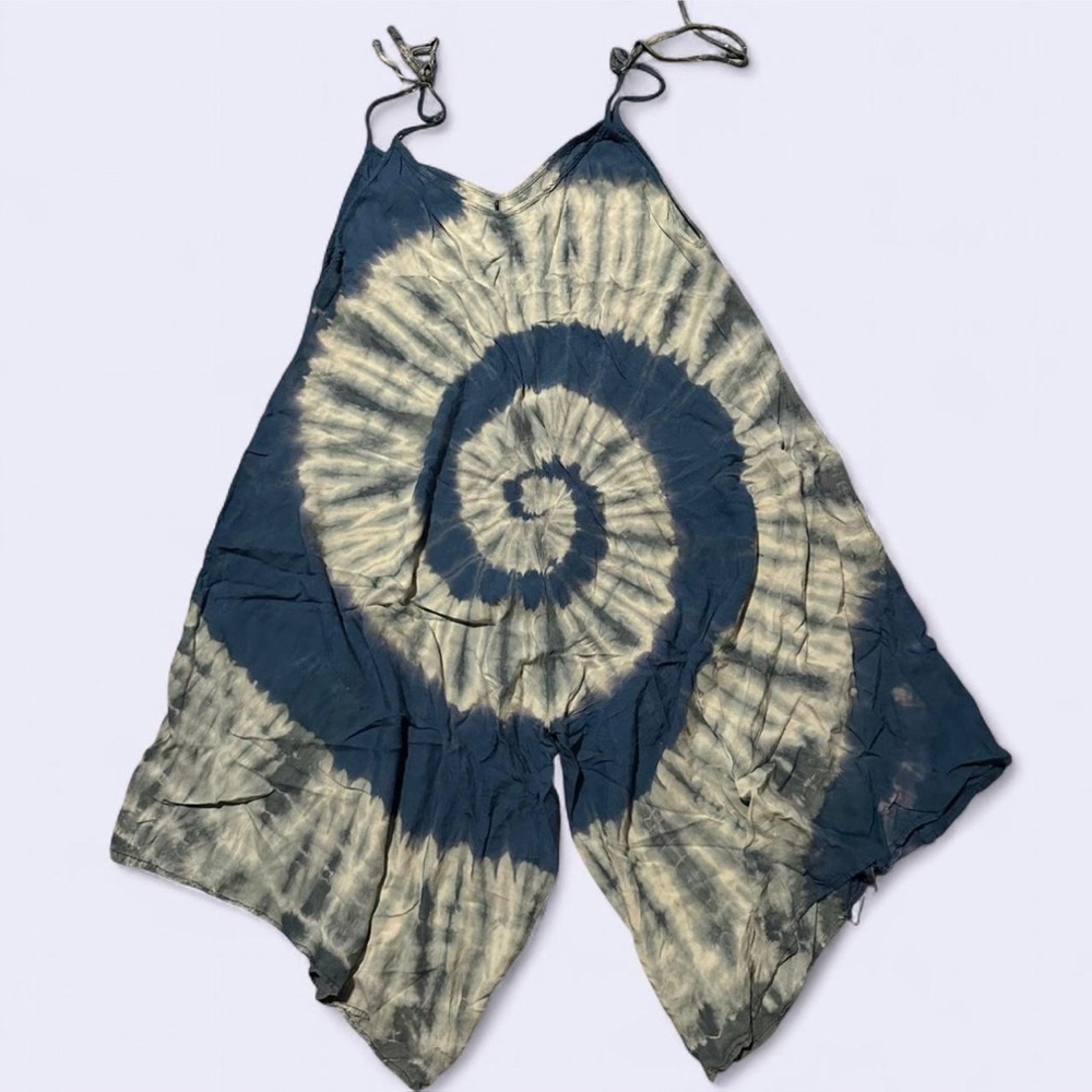 Tie-Dye Spiral Jumpsuit Romper